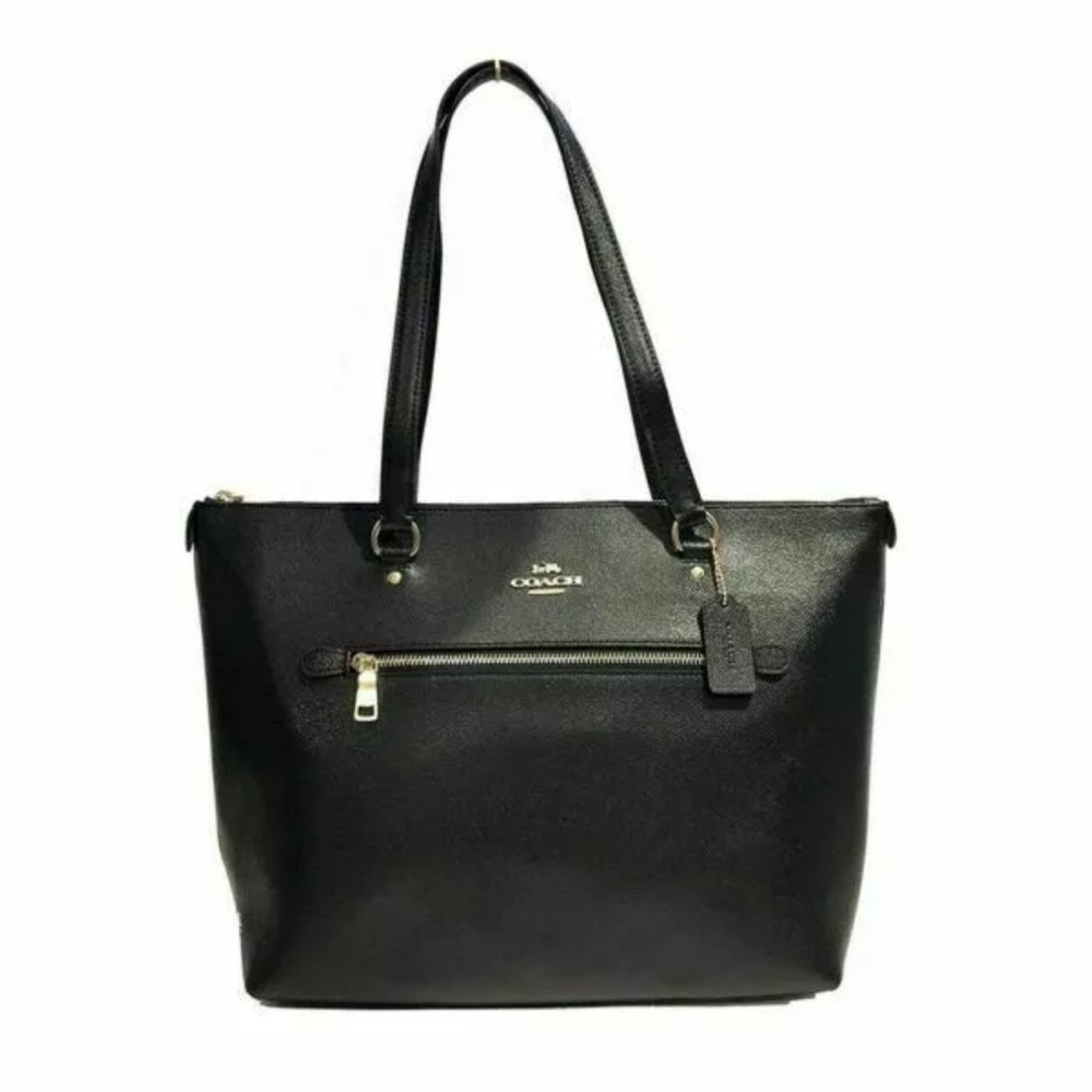 COPY - Coach “X-Length Gallery Tote” in black with silver hardware.  NWT.